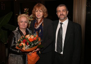 Алена, столичния кмет г-жа Йорданка Фандъкова и Андрей Тилков